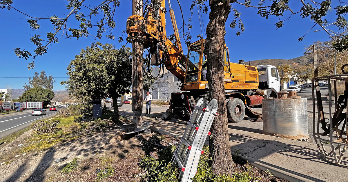 Comienzan las obras de mejora del Polígono La Tomillera de Berja